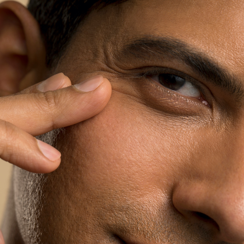 close-up of man's face